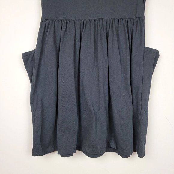 ASOS Black Oversized Short Sleeves Button Up Pockets Classic Basic Dress Size 0 - Picture 8 of 10